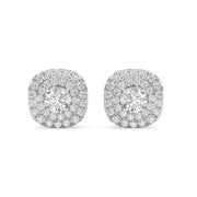 Double Halo Stud Earring STDO025